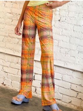 Paloma Wool Pants Nic Flare in Psychedelic Orange